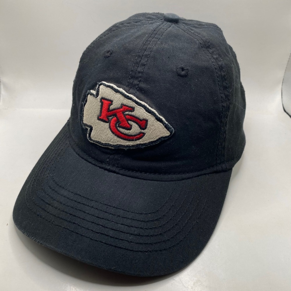 KANSAS CITY CHIEFS Reebok NFL Vintage Collection Hat Mens S/M Black Cotton Cap